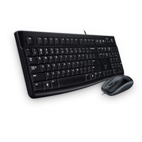 Logitech MK120 žičana tipkovnica i miš, crna