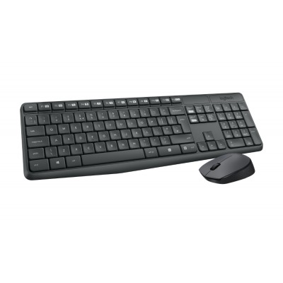 Logitech MK235 bežična tipkovnica i miš, tamnosiva