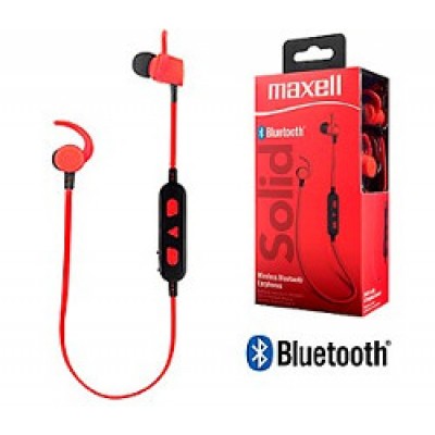 Maxell bežične slušalice Solid+, crvene