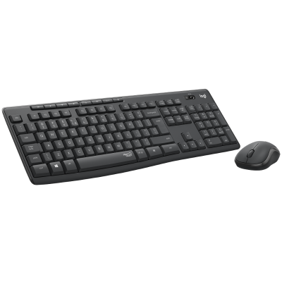Logitech MK295 bežična tipkovnica i miš, tamnosiva