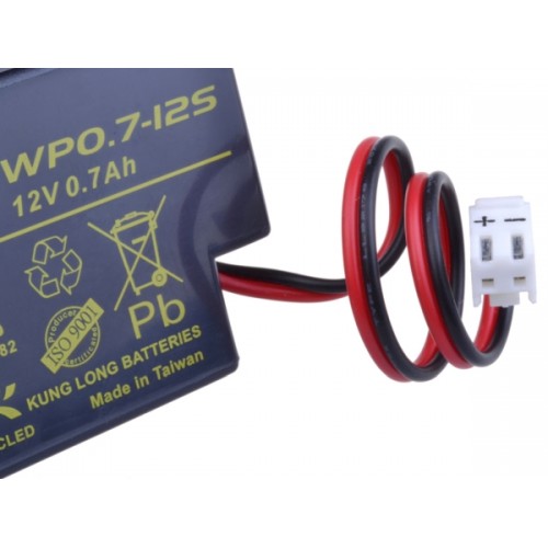 Avacom UPS baterija 12V 0,7Ah, JST (WP0.7-12S)
