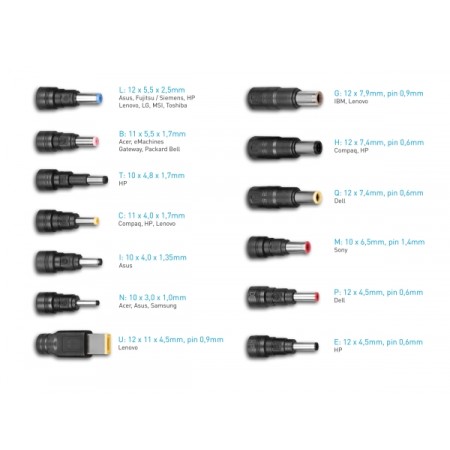 Avacom univerzal. punjač QuickTIP 65W,13 konektora