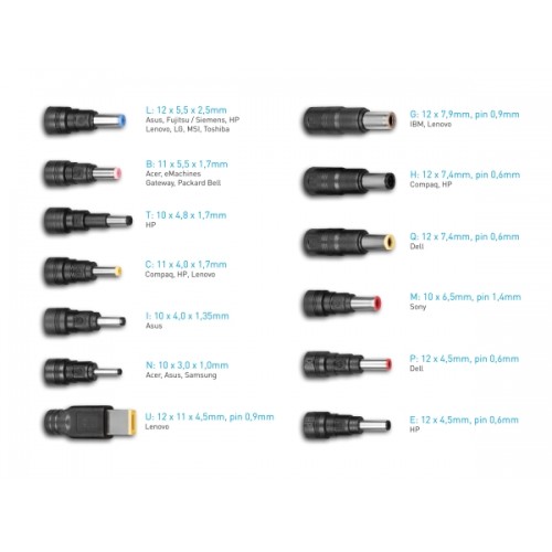 Avacom univerzal. punjač QuickTIP 65W,13 konektora