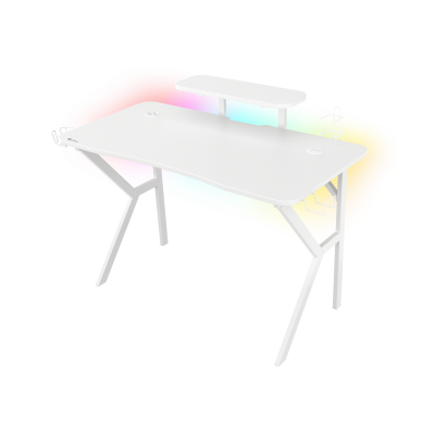 Genesis Holm 320 RGB, gaming stol, bijeli