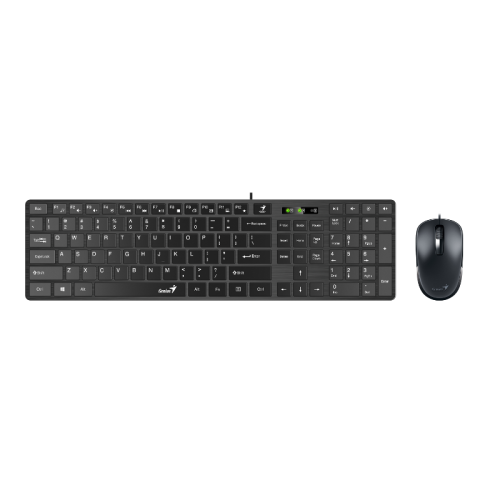 Genius SlimStar Combo 126, tipkovnica+miš, USB