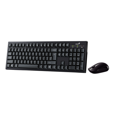 Genius KM-8101, bežična tipkovnica i miš, crna