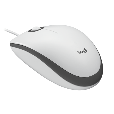 Logitech M100 žičani optički miš, bijela