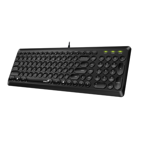 Genius SlimStar Q200, tipkovnica, USB, crna