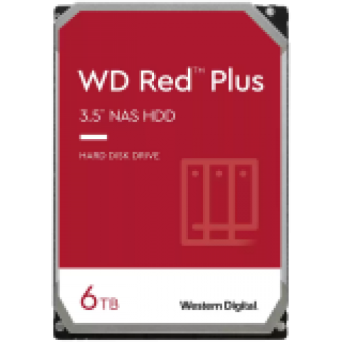 HDD NAS WD Red Plus (3.5'', 6TB, 256MB, 5400 RPM, SATA 6 Gb...