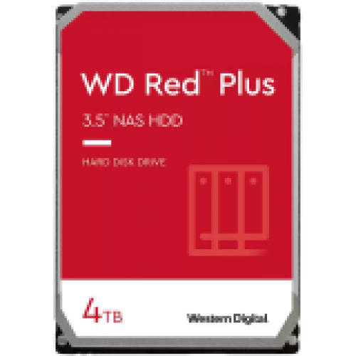 HDD NAS WD Red Plus (3.5'', 4TB, 256MB, 5400 RPM, SATA 6 Gb...