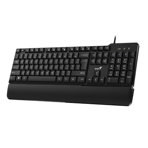 Genius KB-100XP, žična tipkovnica, oslonac, USB