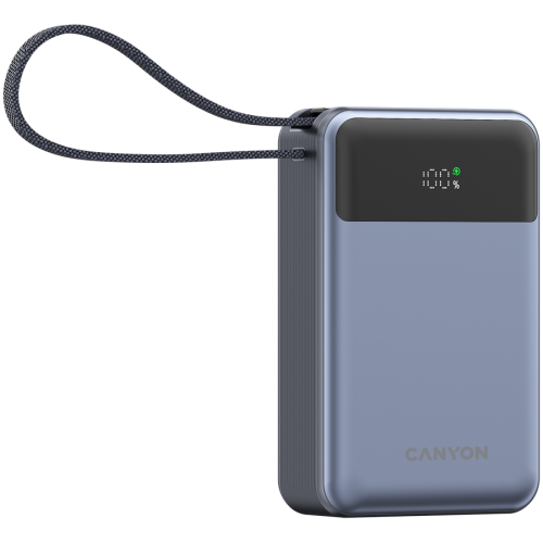 CANYON power bank OnPower 600 built-in cable 20000 mAh PD65...