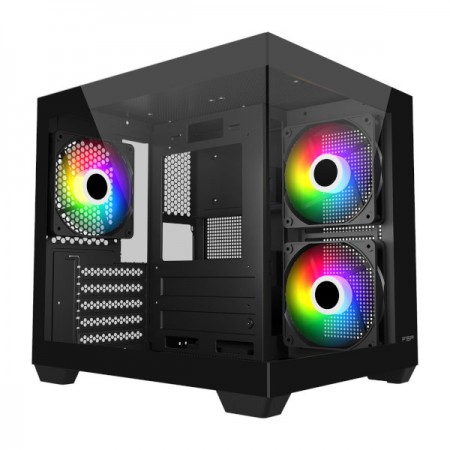 FSP S140 Black, 3x vent., crno, bez napajanja