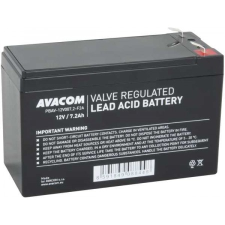 Avacom UPS baterija 12V 7,2Ah, F2