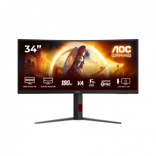 AOC CU34G4 34",2xHDMI, DP,  180Hz, HAS