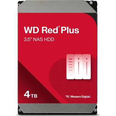 WD Red Plus 4TB, 3,5", 128MB, 5400 rpm NAS