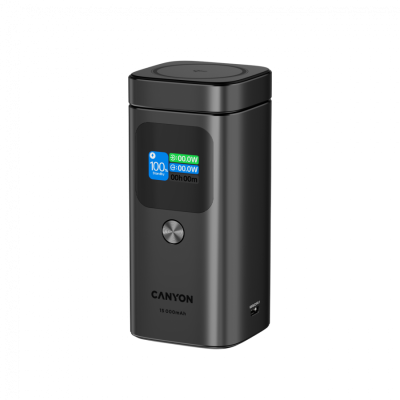 CANYON Qi2 magnetic power bank OnPower 150 15000mAh Alumini...