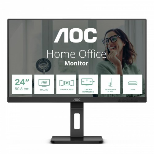 AOC IPS 23,8" 24P3CV, HDMI, DP, USB-C, HAS, zvuč.