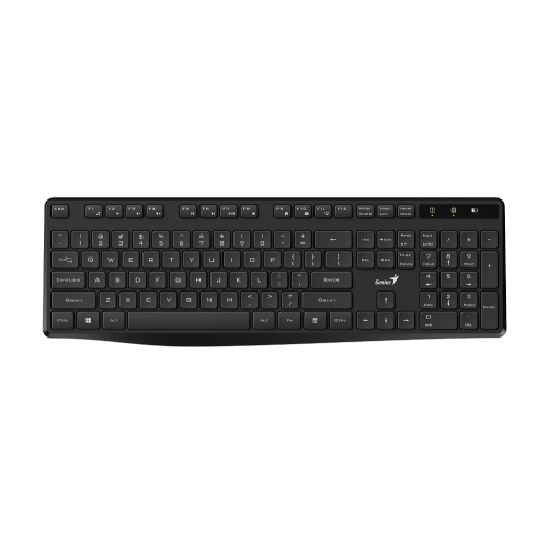 Genius KB-7200, bežična tipkovnica, silent, crna