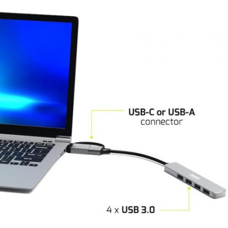 Port HUB USB-C/A 4 porta USB-A 3.0 5Gbps