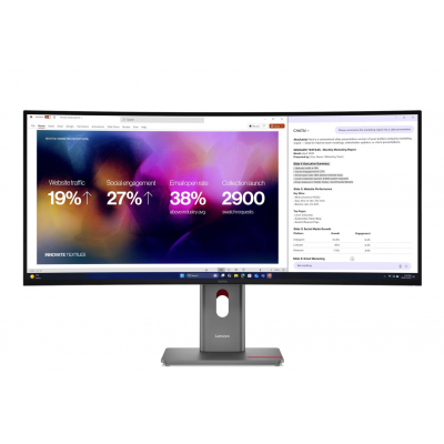Lenovo P40WD-40 WUHD IPS, HDMI, DP, T-Bolt, curved