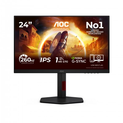 AOC 24G4ZR, 23,8'', HDMI, DP, 240Hz, HAS, zvuč