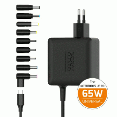 Port punjač 65W GaN2 USB-C univerzalni,9 nastavaka