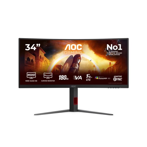 AOC CU34G4CA34",2xHDMI, DP,  180Hz, HAS, USB-C 90W