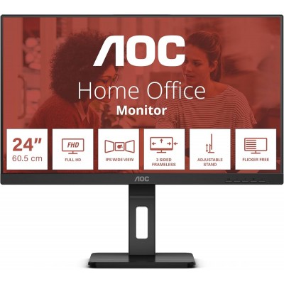 AOC 24E3QAF 23,8", VGA, HDMI, DP, zvuč., HAS