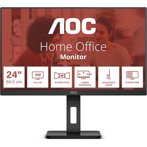 AOC 24E3QAF 23,8", VGA, HDMI, DP, zvuč., HAS