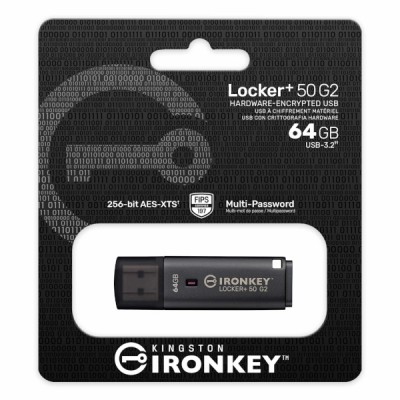 Kingston IronKey Locker + 50 G2, 64GB
