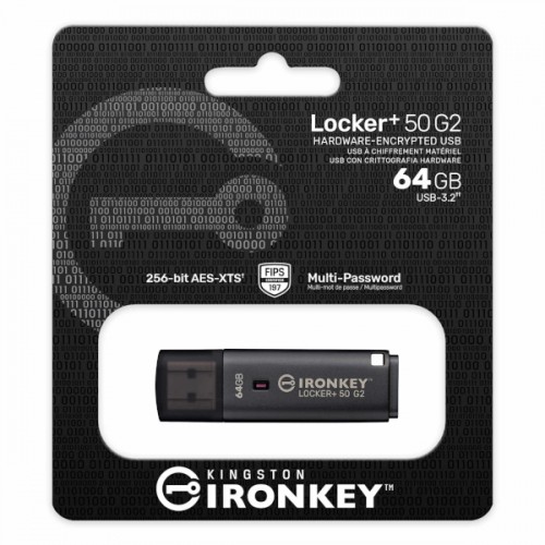 Kingston IronKey Locker + 50 G2, 64GB